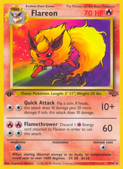 Flareon #019 Jungle 1st Ed (ES)