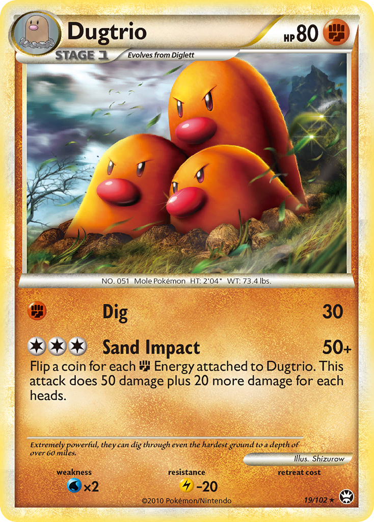 Dugtrio #019 Triumphant (EN)