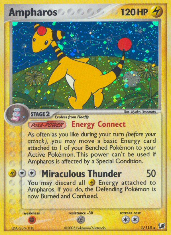 Ampharos #001 Unseen Forces (EN)