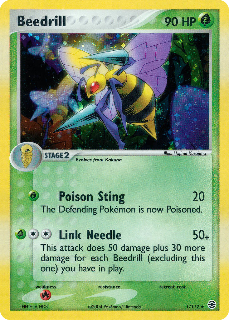 Beedrill #001 FireRed & LeafGreen (EN)