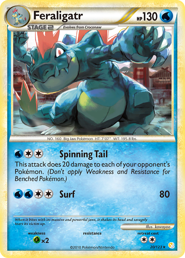 Feraligatr #020 HeartGold & SoulSilver (EN)