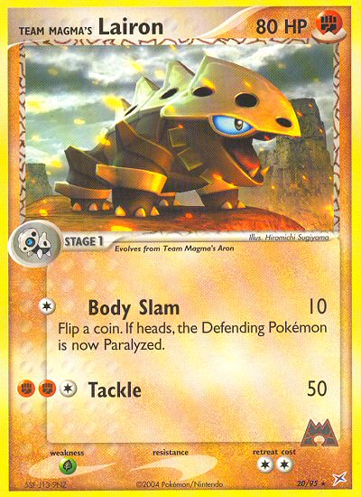 Team Magma's Lairon #020 Team Magma vs Team Aqua (EN)