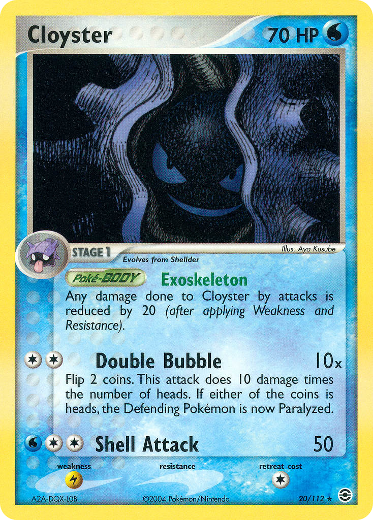 Cloyster #020 FireRed & LeafGreen (EN)