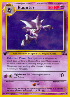 Haunter #021 Fossil 1st Ed (ES)