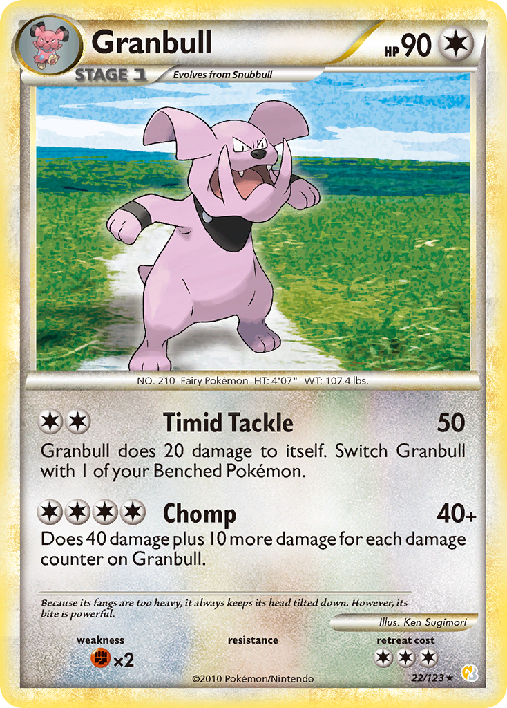 Granbull #022 HeartGold & SoulSilver (EN)