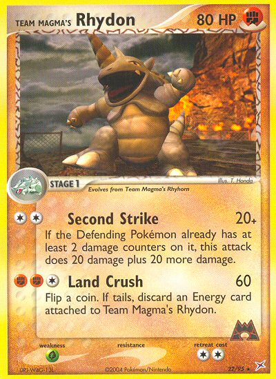 Team Magma's Rhydon #022 Team Magma vs Team Aqua (EN)