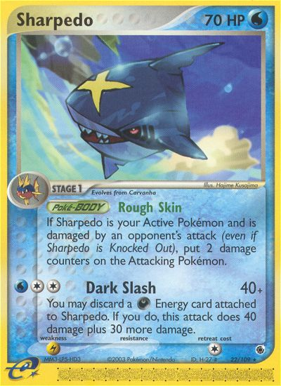 Sharpedo #022 Ruby & Sapphire (EN)