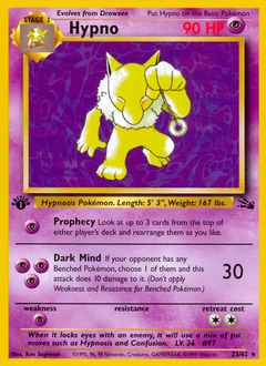 Hypno #023 Fossil 1st Ed (ES)