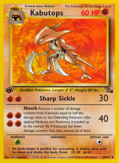 Kabutops #024 Fossil 1st Ed (ES)