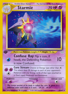 Starmie #025 Neo Revelation 1st Ed (EN)