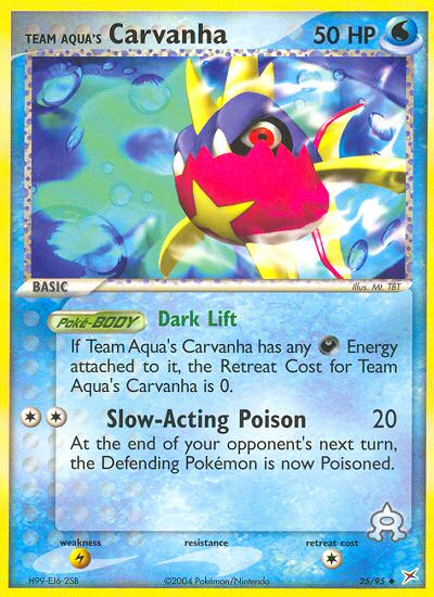 Team Aqua's Carvanha #025 Team Magma vs Team Aqua (EN)