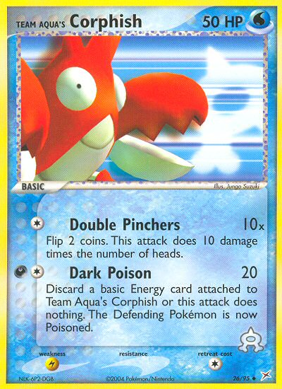 Team Aqua's Corphish #026 Team Magma vs Team Aqua (EN)