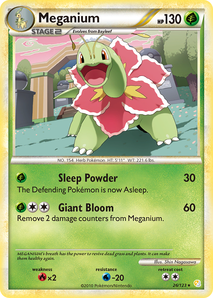 Meganium #026 HeartGold & SoulSilver (EN)