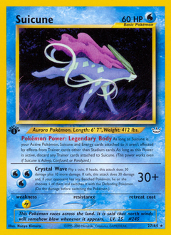 Suicune #027 Neo Revelation 1st Ed (EN)