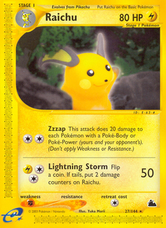 Raichu #027 Skyridge (EN)