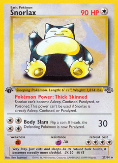 Snorlax #027 Jungle 1st Ed (ES)
