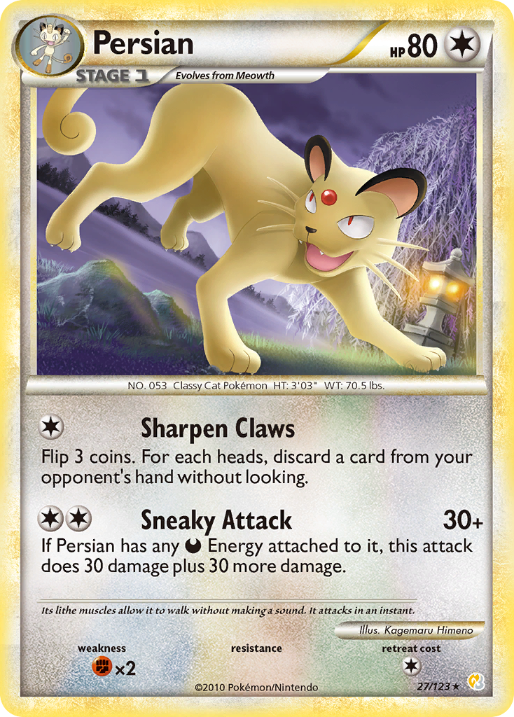 Persian #027 HeartGold & SoulSilver (EN)