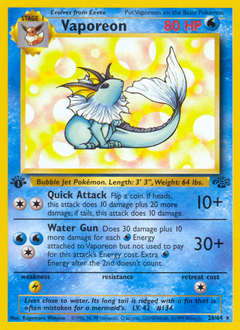Vaporeon #028 Jungle 1st Ed (ES)