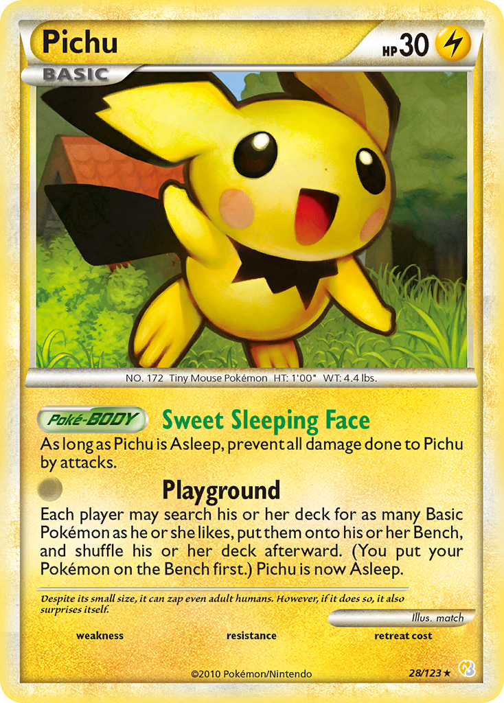 Pichu #028 HeartGold & SoulSilver (EN)