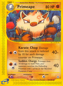 Primeape #029 Aquapolis (EN)