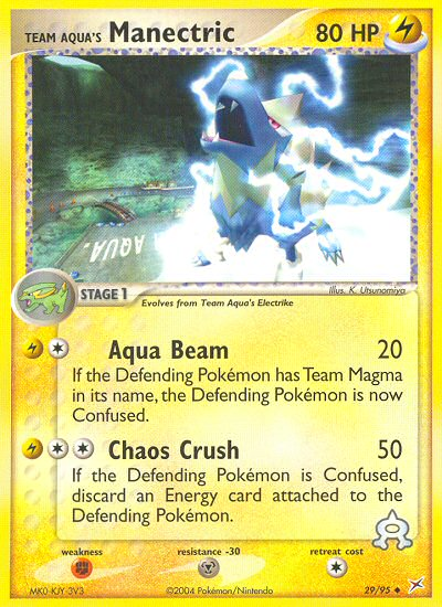 Team Aqua's Manectric #029 Team Magma vs Team Aqua (EN)