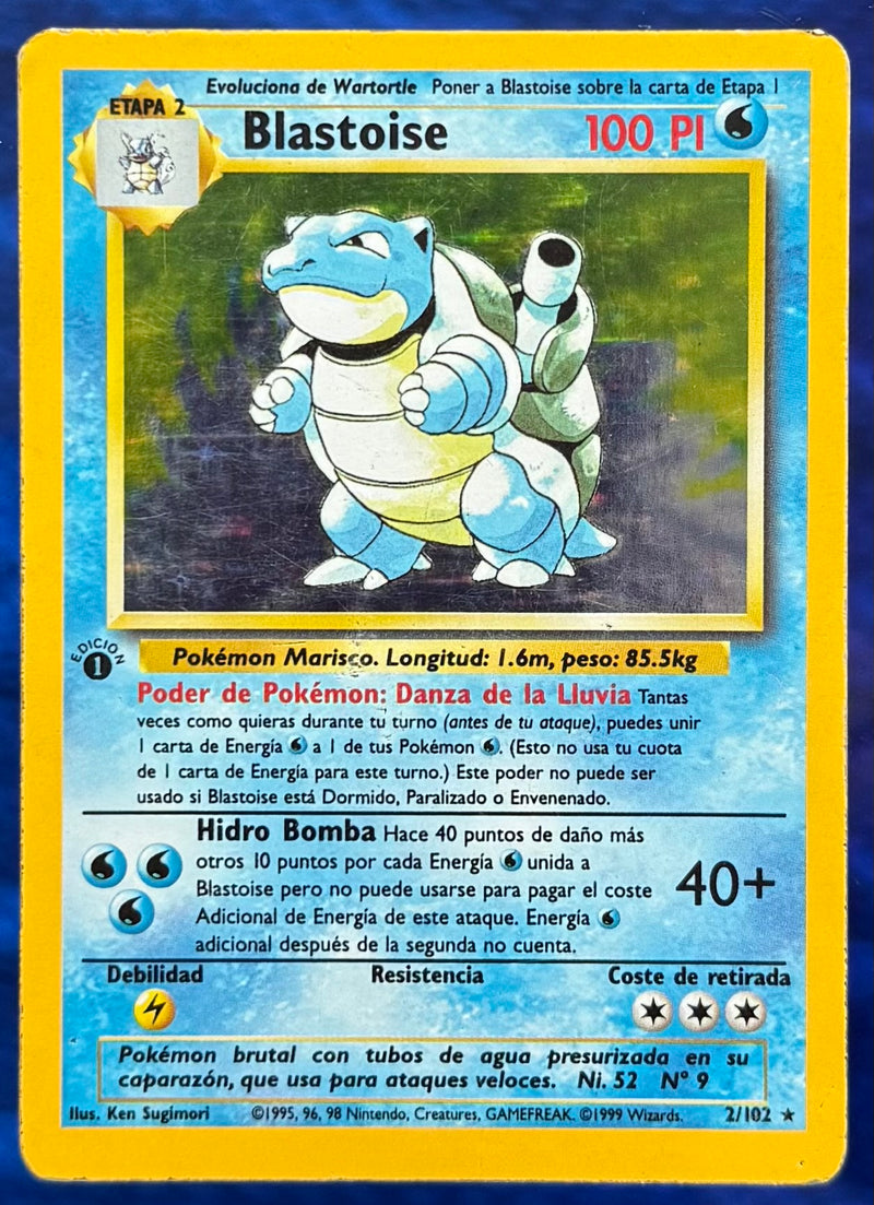 Blastoise #002 Base Set 1st Ed (ES)