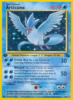 Articuno #002 Fossil 1st Ed (ES)