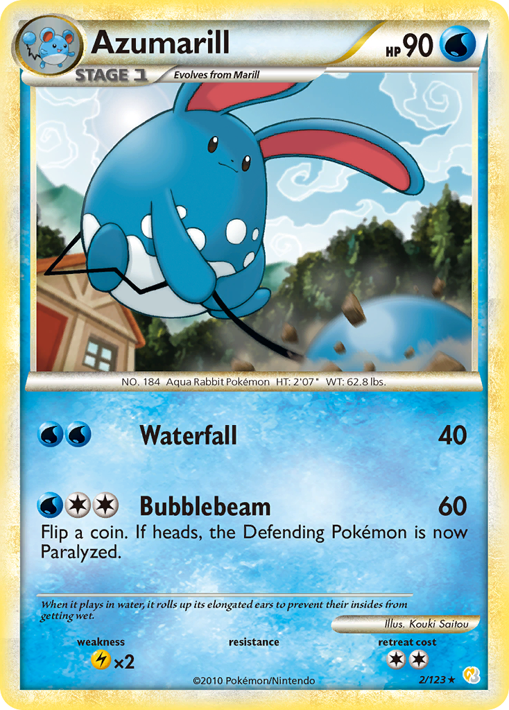 Azumarill #002 HeartGold & SoulSilver (EN)