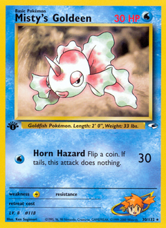 Misty's Goldeen #030 Gym Heroes 1st Ed (EN)
