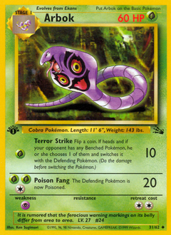 Arbok #031 Fossil 1st Ed (ES)