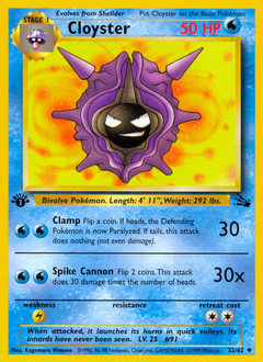 Cloyster #032 Fossil 1st Ed (ES)