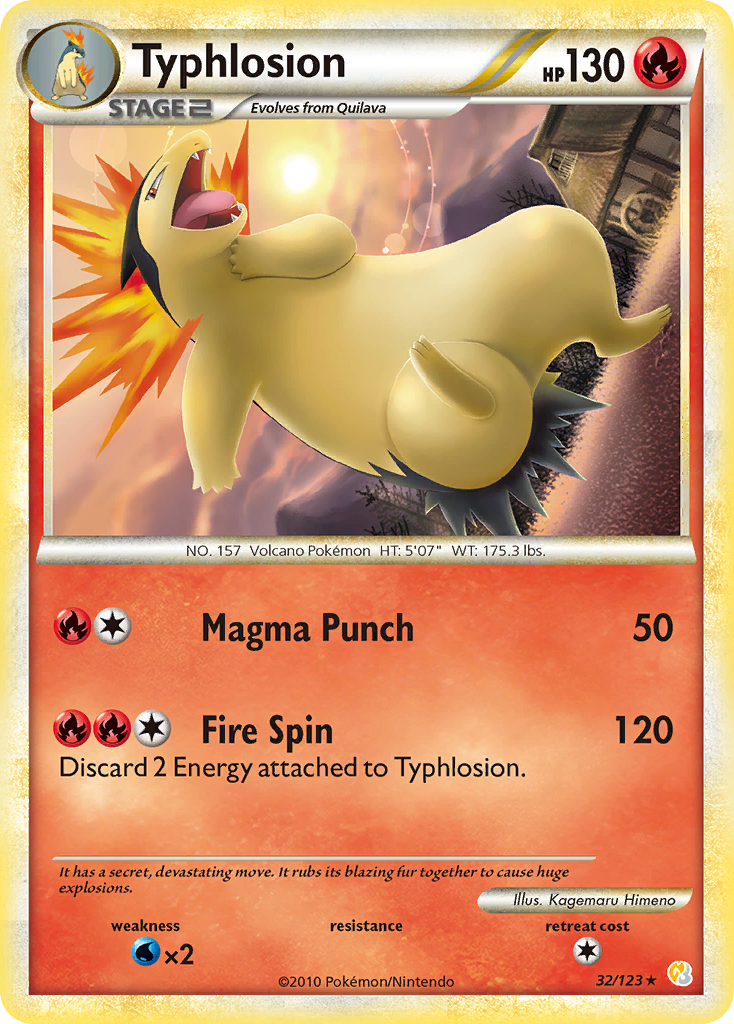 Typhlosion #032 HeartGold & SoulSilver (EN)