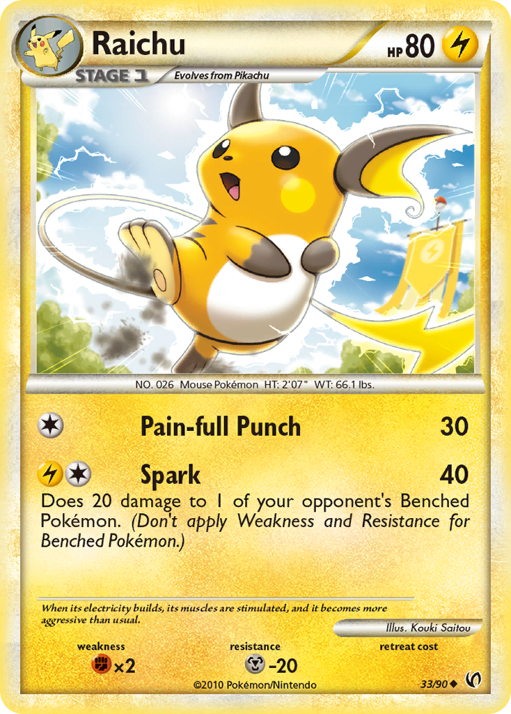Raichu #033 Undaunted (EN)