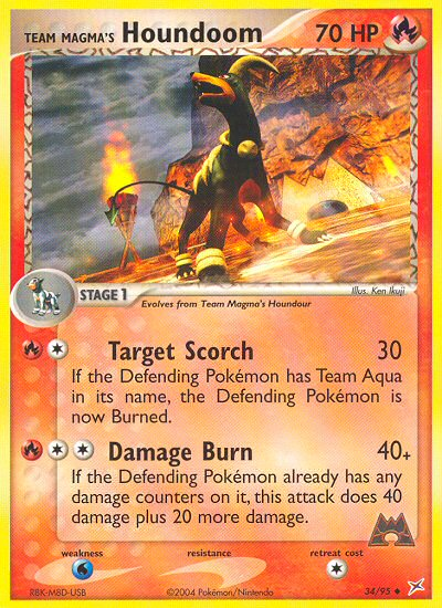 Team Magma's Houndoom #034 Team Magma vs Team Aqua (EN)