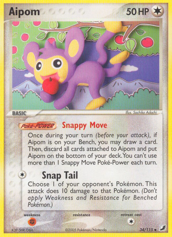 Aipom #034 Unseen Forces (EN)