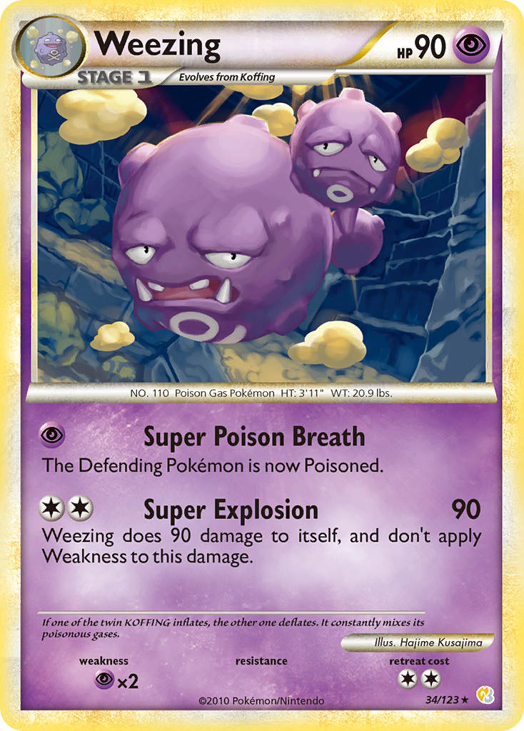 Weezing #034 HeartGold & SoulSilver (EN)