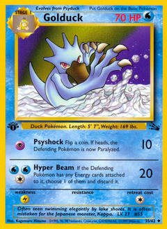 Golduck #035 Fossil 1st Ed (ES)