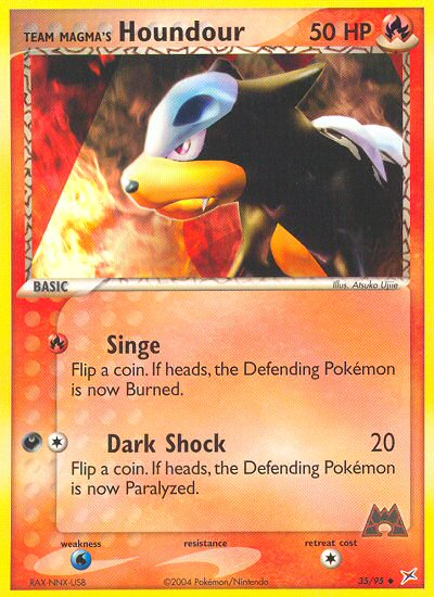 Team Magma's Houndour #035 Team Magma vs Team Aqua (EN)