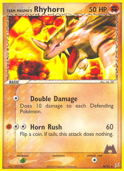 Team Magma's Rhyhorn #038 Team Magma vs Team Aqua (EN)