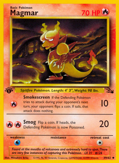 Magmar #039 Fossil 1st Ed (ES)