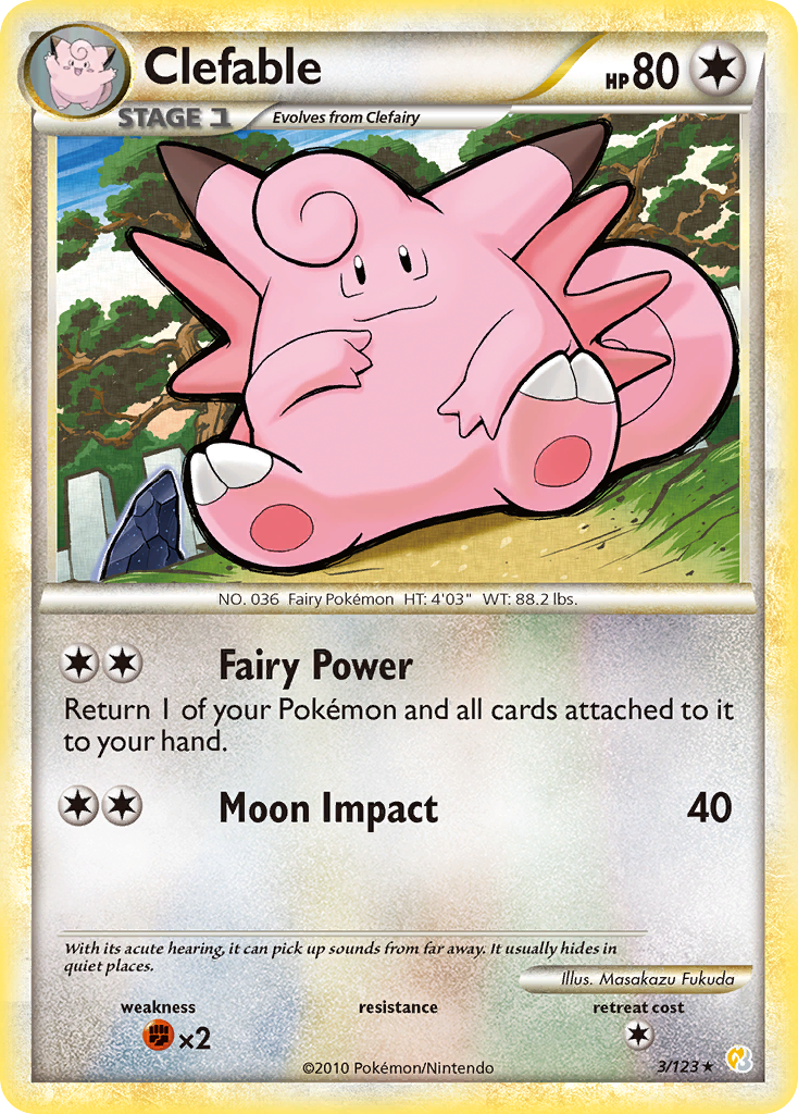 Clefable #003 HeartGold & SoulSilver (EN)