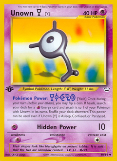 Unown Y #040 Neo Revelation 1st Ed (EN)