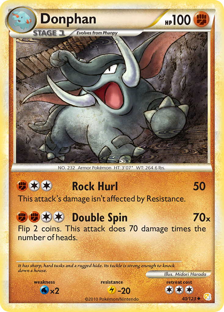 Donphan #040 HeartGold & SoulSilver (EN)