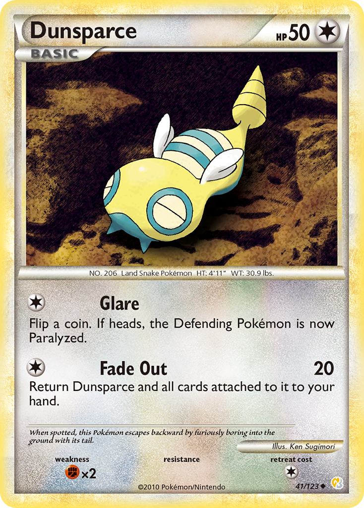 Dunsparse #041 HeartGold & SoulSilver (EN)