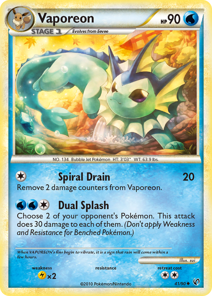 Vaporeon #041 Undaunted (EN)