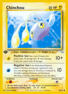 Chinchou #042 Neo Revelation 1st Ed (EN)