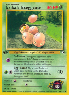 Erika's Exeggcute #043 Gym Heroes 1st Ed (EN)