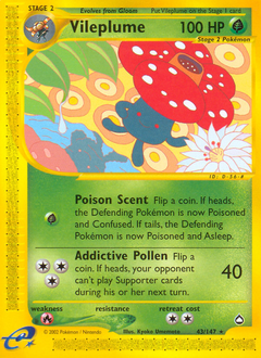 Vileplume #043 Aquapolis (EN)