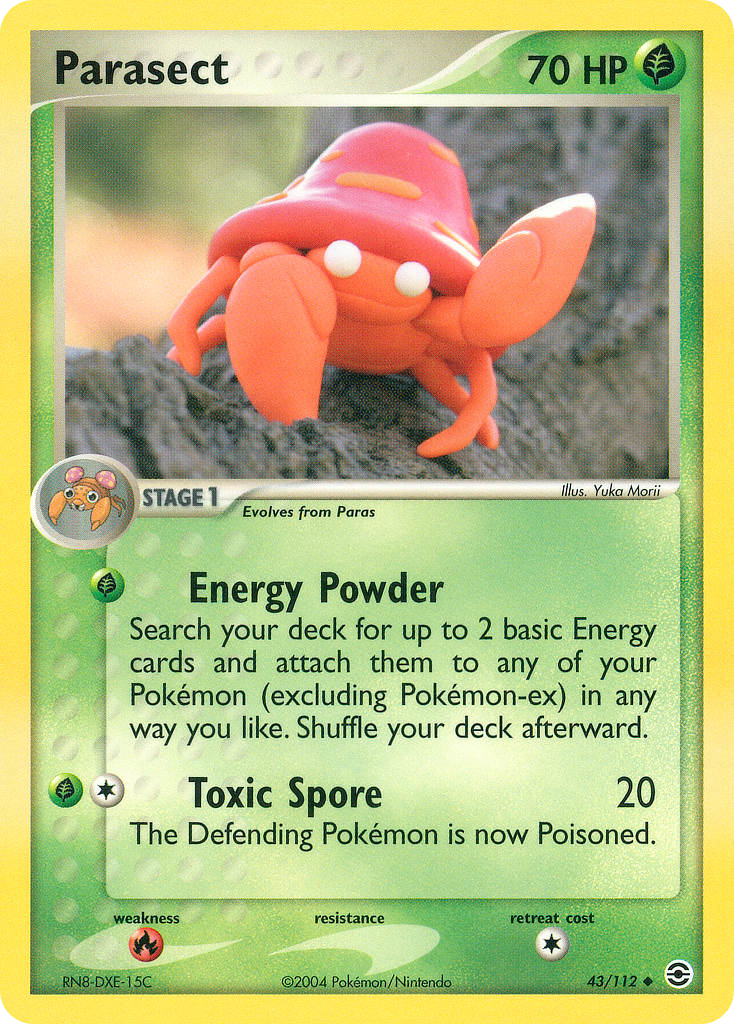 Parasect #043 FireRed & LeafGreen (EN)