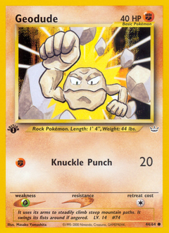 Geodude #044 Neo Revelation 1st Ed (EN)